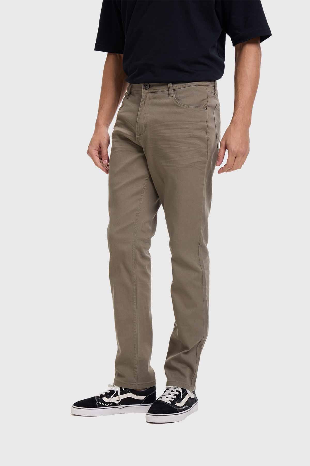 Jeans Hombre Jogger Cargo Café