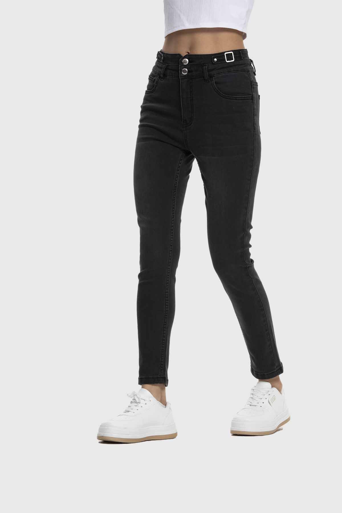 Jeans Mujer Skinny Ajuste Negro