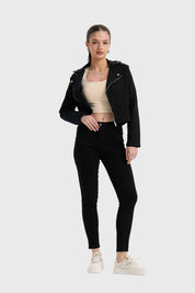 Chaqueta Mujer Biker Negro Negro / L