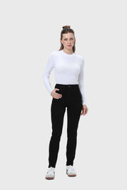 Jeans Mujer Skinny Con Polar Negro