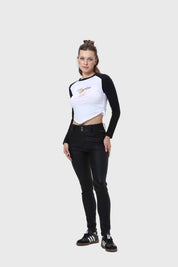Jeans Mujer Skinny Engomado Negro