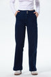 Jeans Mujer Bolsillo Calce Recto Azul Índigo