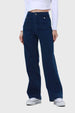 Jeans Mujer Lavado Calce Recto Azul