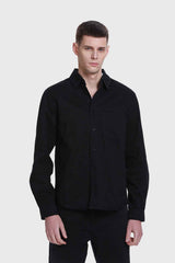Camisa Hombre Sobrecamisa Con Bolsillo Gris