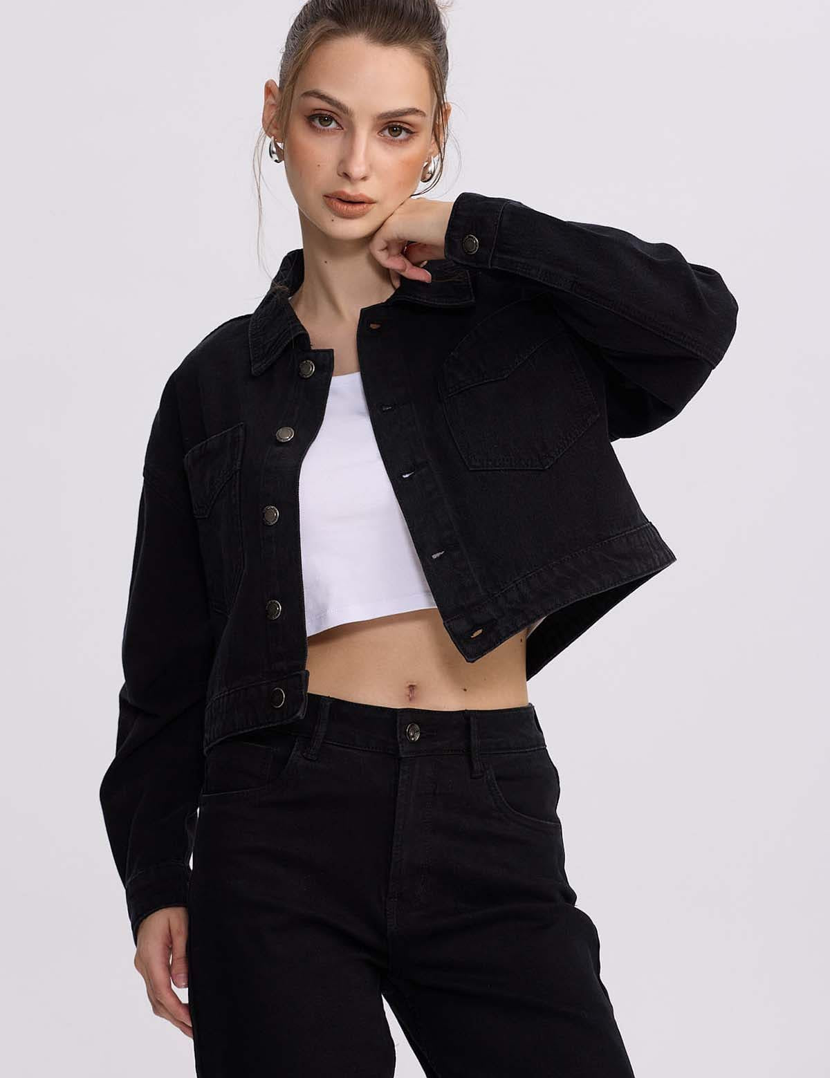 Chaqueta Mujer Cowboy Negro