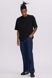 Jeans Hombre Baggy Azul Retro