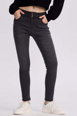 Jeans Skinny Kim Mujer Negro