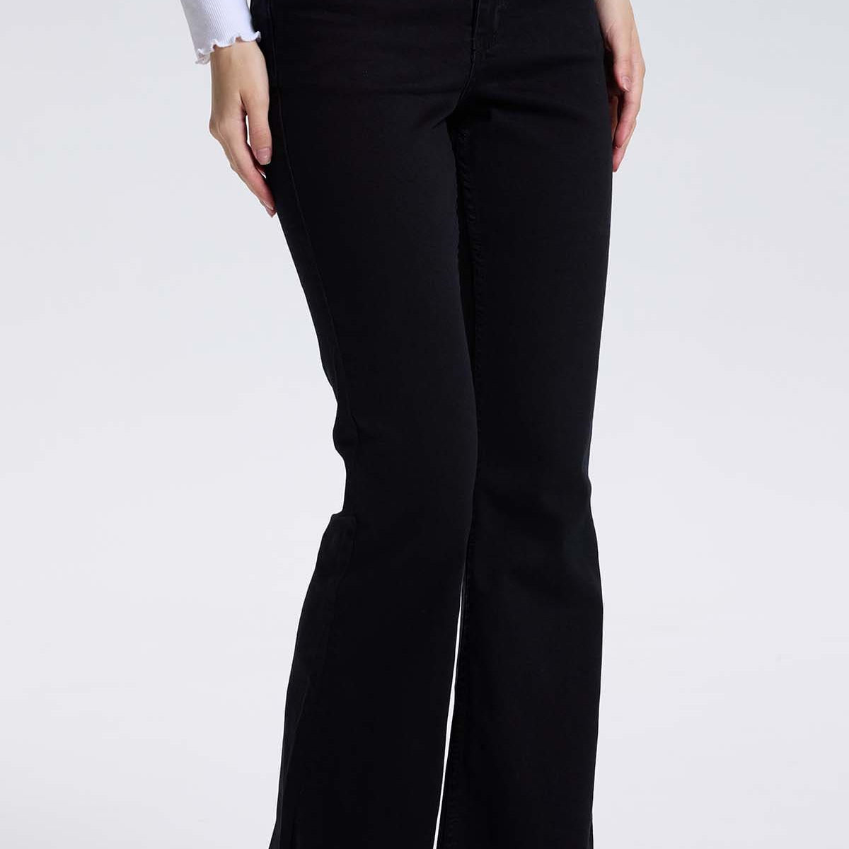Jeans Mujer Monse Flare Negro