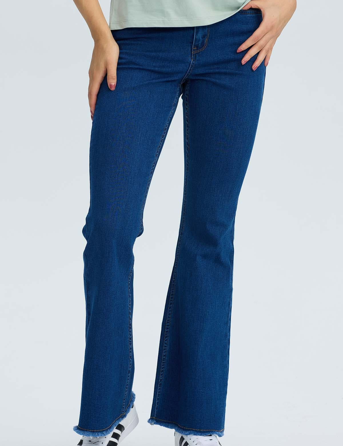 Jeans Mujer Flare Monse Azul