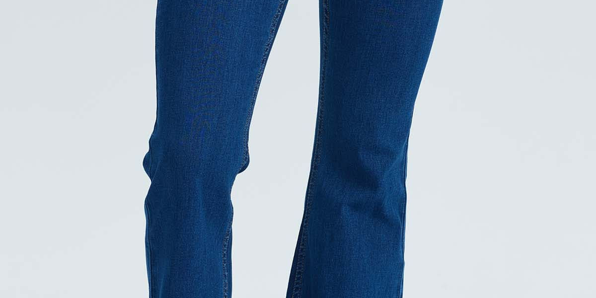 Jeans Mujer Flare Monse Azul