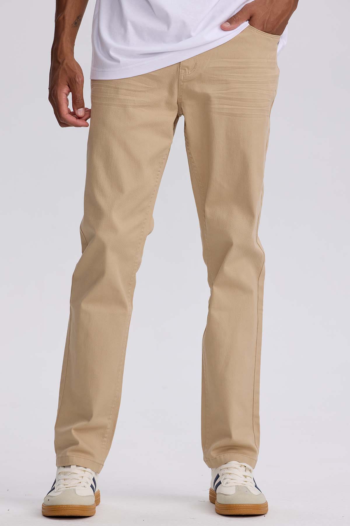 Jeans Slim Hombre Beige