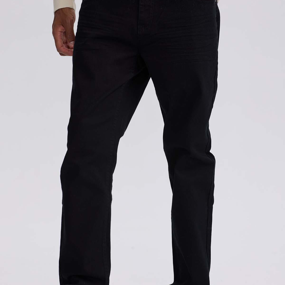 Jeans Hombre Slim Color Negro