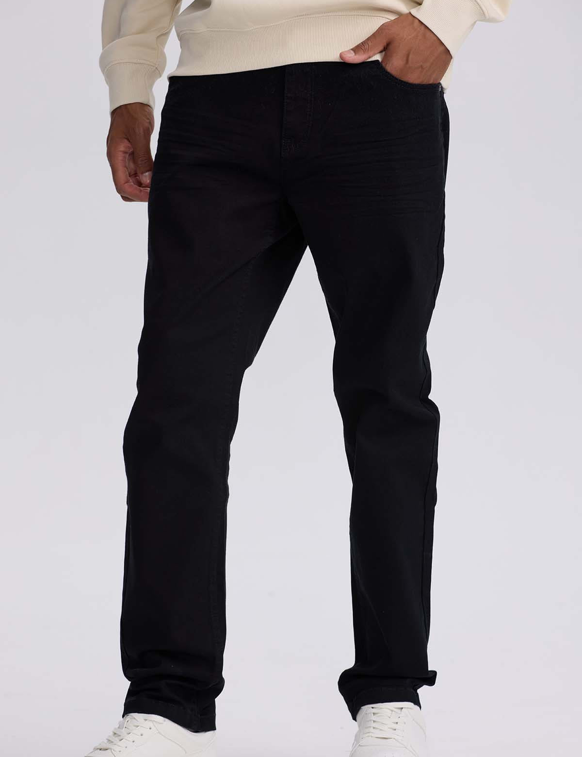 Jeans Hombre Slim Color Negro