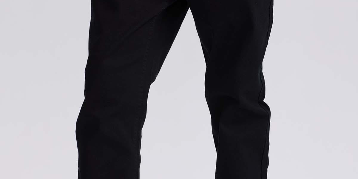 Jeans Hombre Slim Color Negro