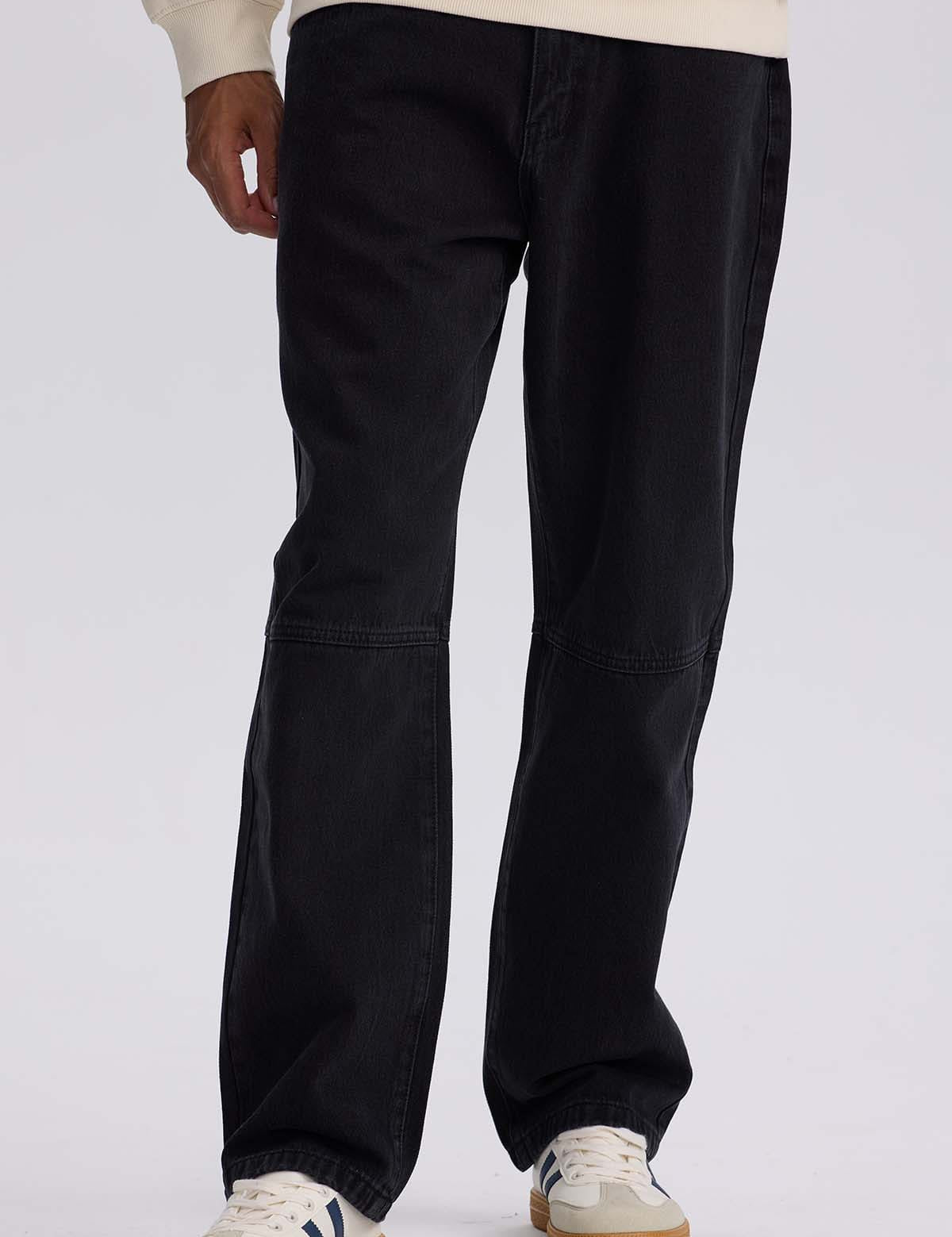 Jeans Hombre Retro Skater Negro
