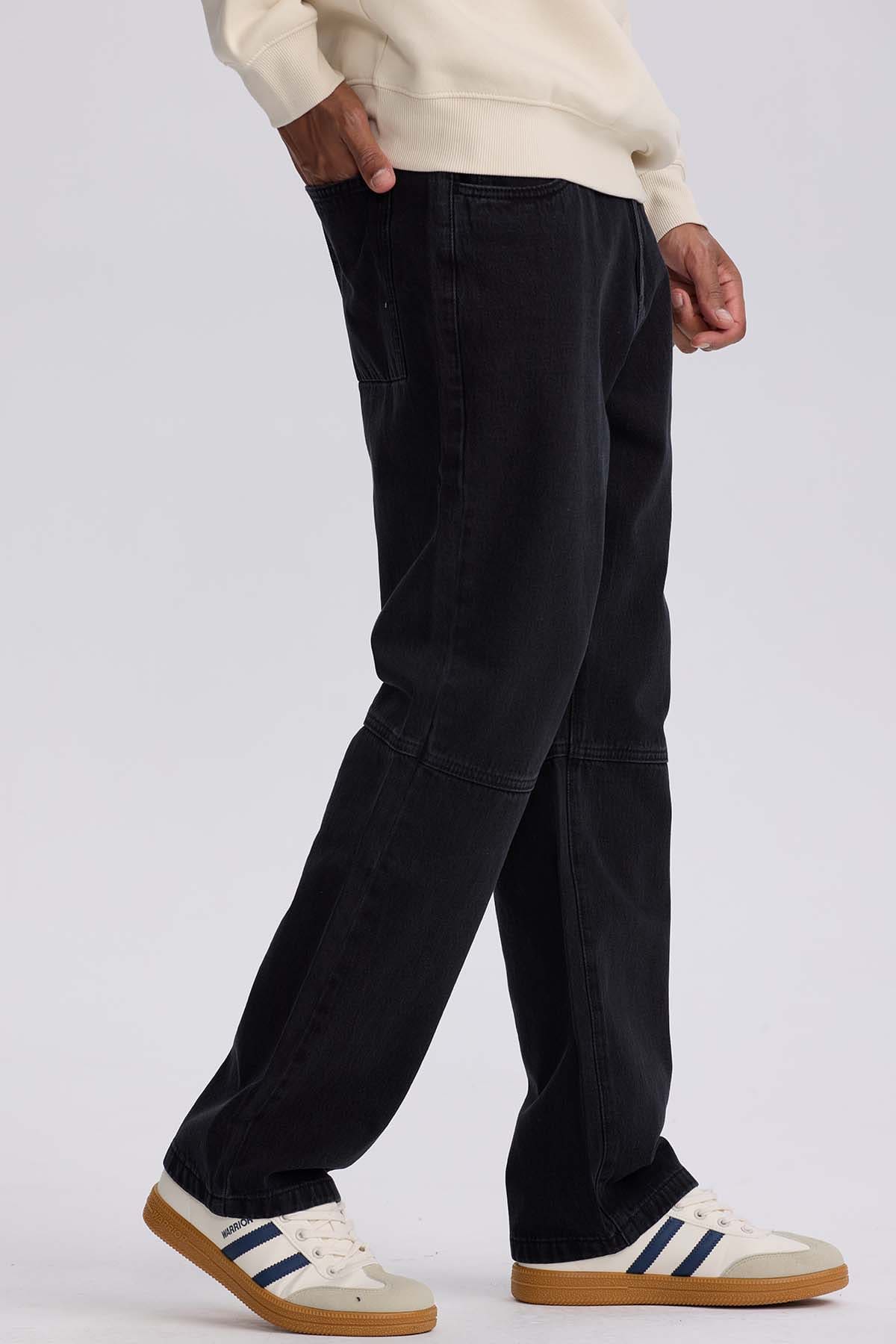 Jeans Hombre Retro Skater Negro