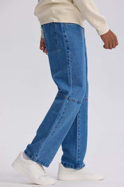 Jeans Hombre Retro Skater Azul