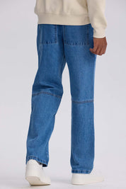 Jeans Hombre Retro Skater Azul