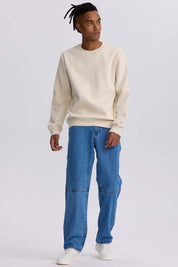 Jeans Hombre Retro Skater Azul