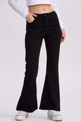Jeans Flare Mujer Negro