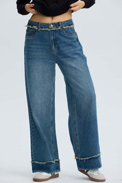 Jeans Mujer Wide Leg Basta Azul Azul / 46