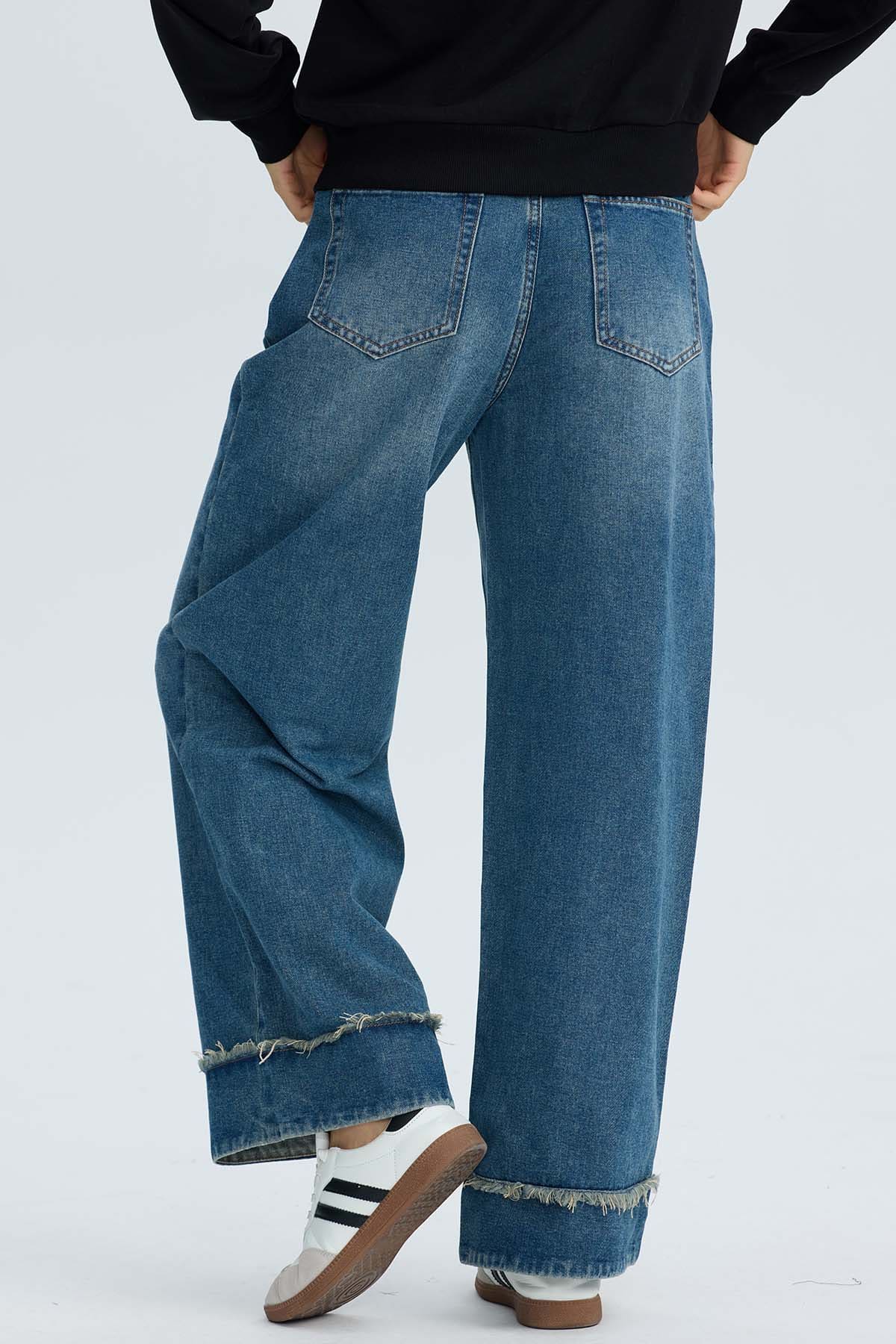 Jeans Mujer Wide Leg Basta Azul Azul / 46