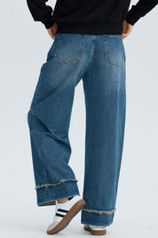 Jeans Mujer Wide Leg Basta Azul Azul / 46