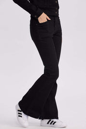 Jeans Mujer Flare Linea Negro