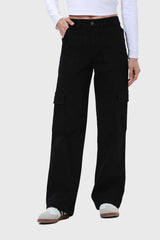 Jeans Calce Recto Mujer Negro