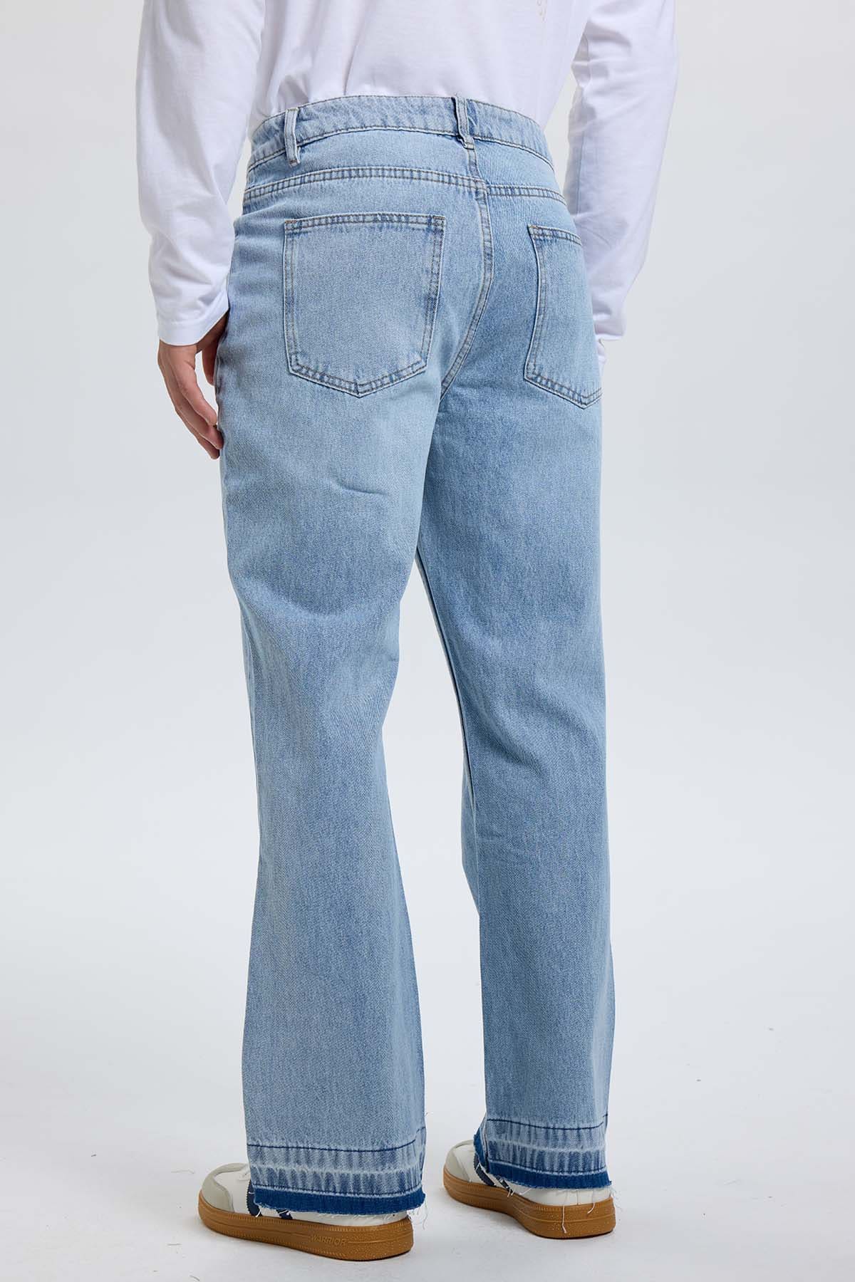 Jeans Hombre Flare Fit Negro