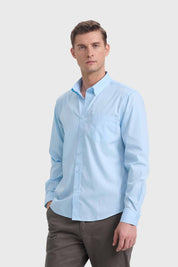 Camisa Hombre Repelente Al Agua Celeste
