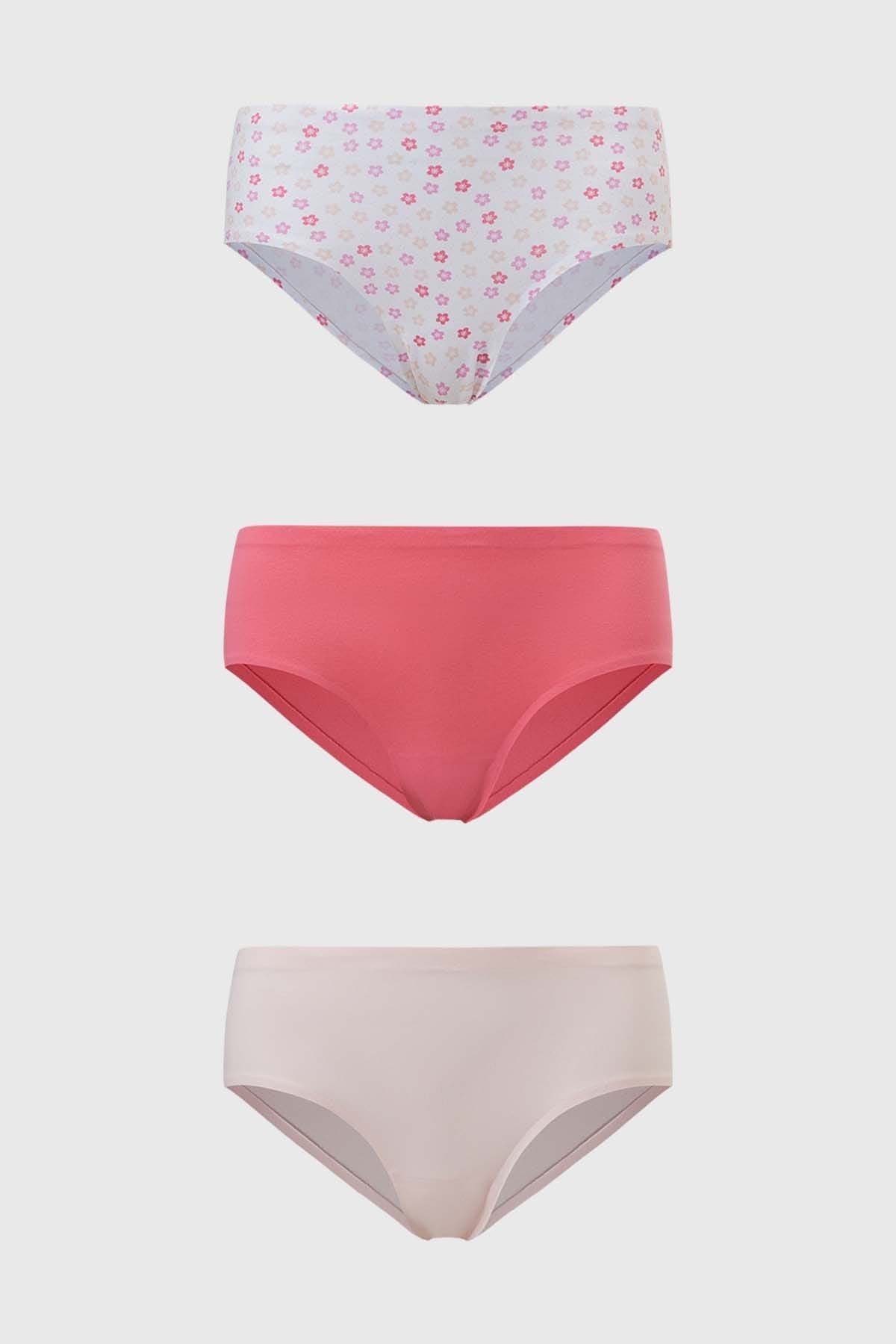 Calzón Mujer Tripack Pantaleta Blanco