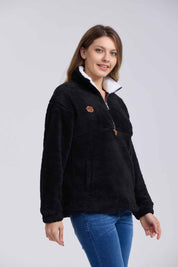 Polar Mujer Medio Negro Melange