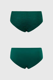 Calzón Mujer Bipack Encaje Verde
