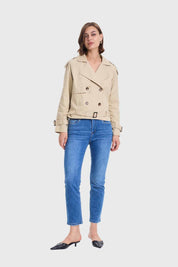 Chaqueta Mujer Trench Beige