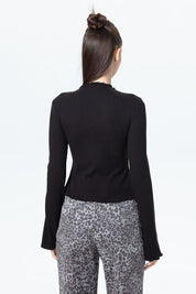 Polera Mujer Patchwork Negro