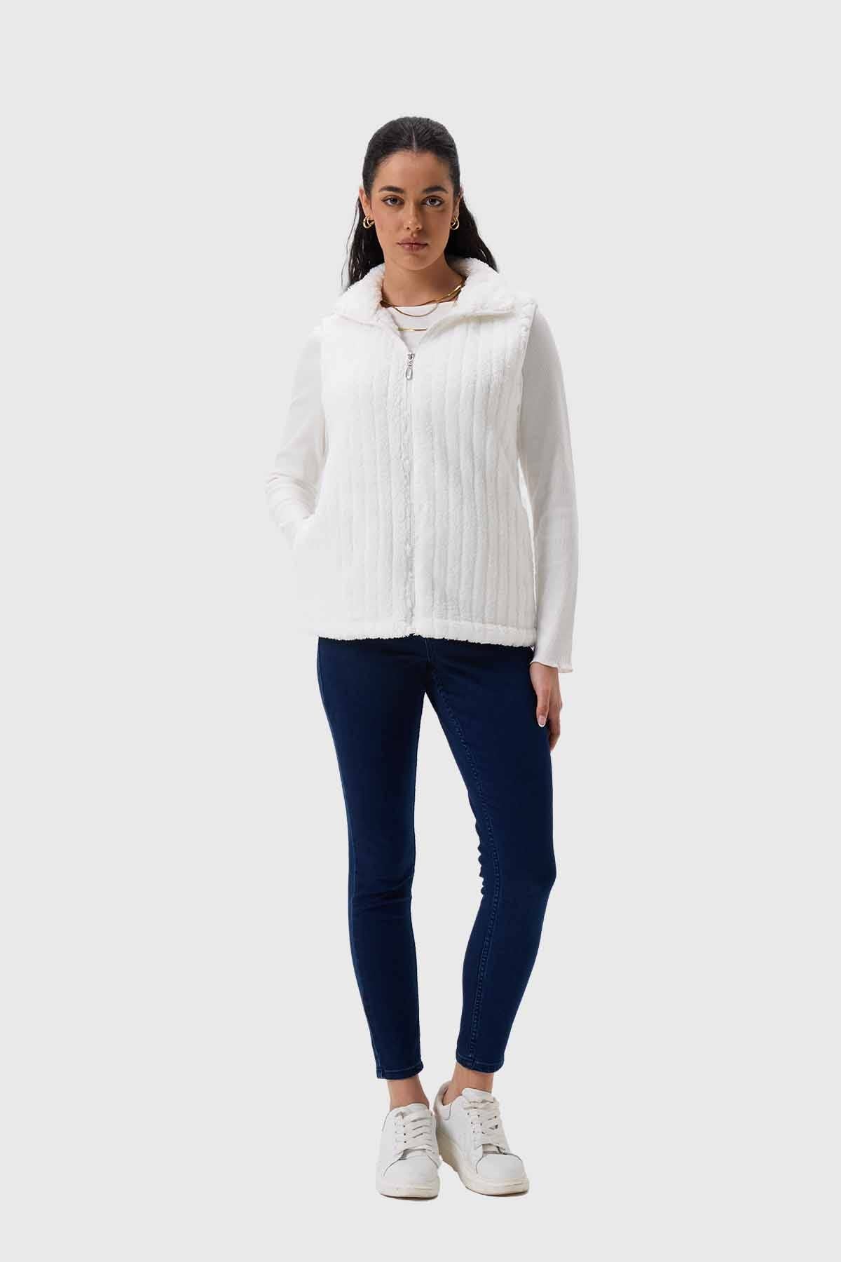 Polar Mujer Peludo Con Textura Crudo