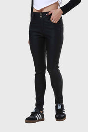 Jeans Mujer Skinny Engomado Negro
