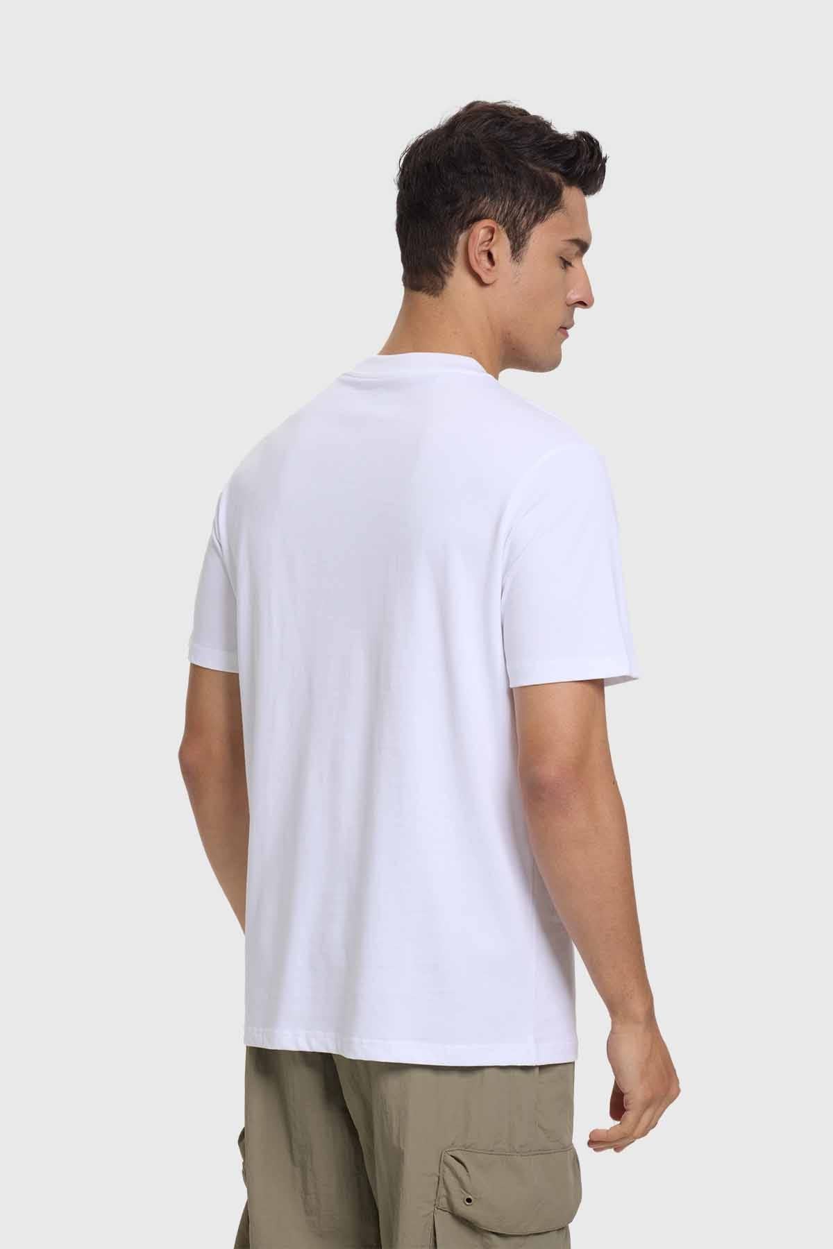 Polera Hombre Long Fit Básica Blanco