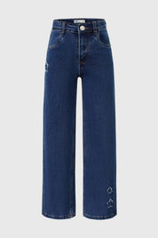 JEANS NIÑA ESTRELLA AZUL
