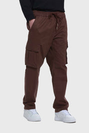 Pantalón Hombre Cargo Recto Chocolate