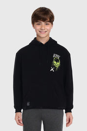 Polerón Niño Acid Wash Print Negro
