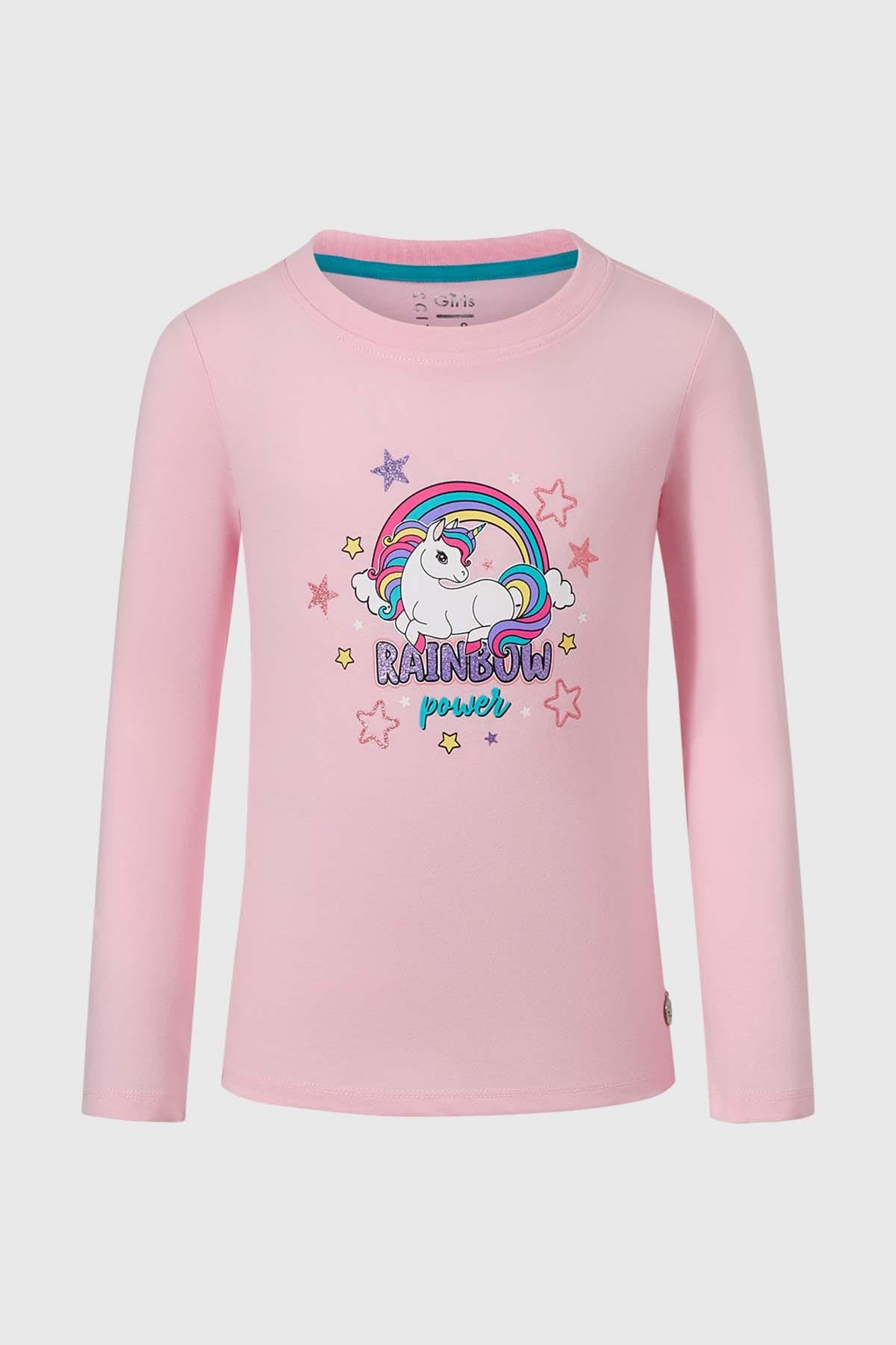 POLERA NIÑA PRINT POSICIONAL ROSADO
