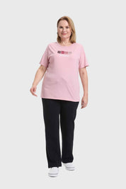 Polera Mujer Con Palo Rosa