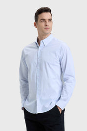 Camisa Hombre Slim Fit Rayas Azul