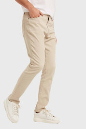 Jeans Hombre Slim Beige