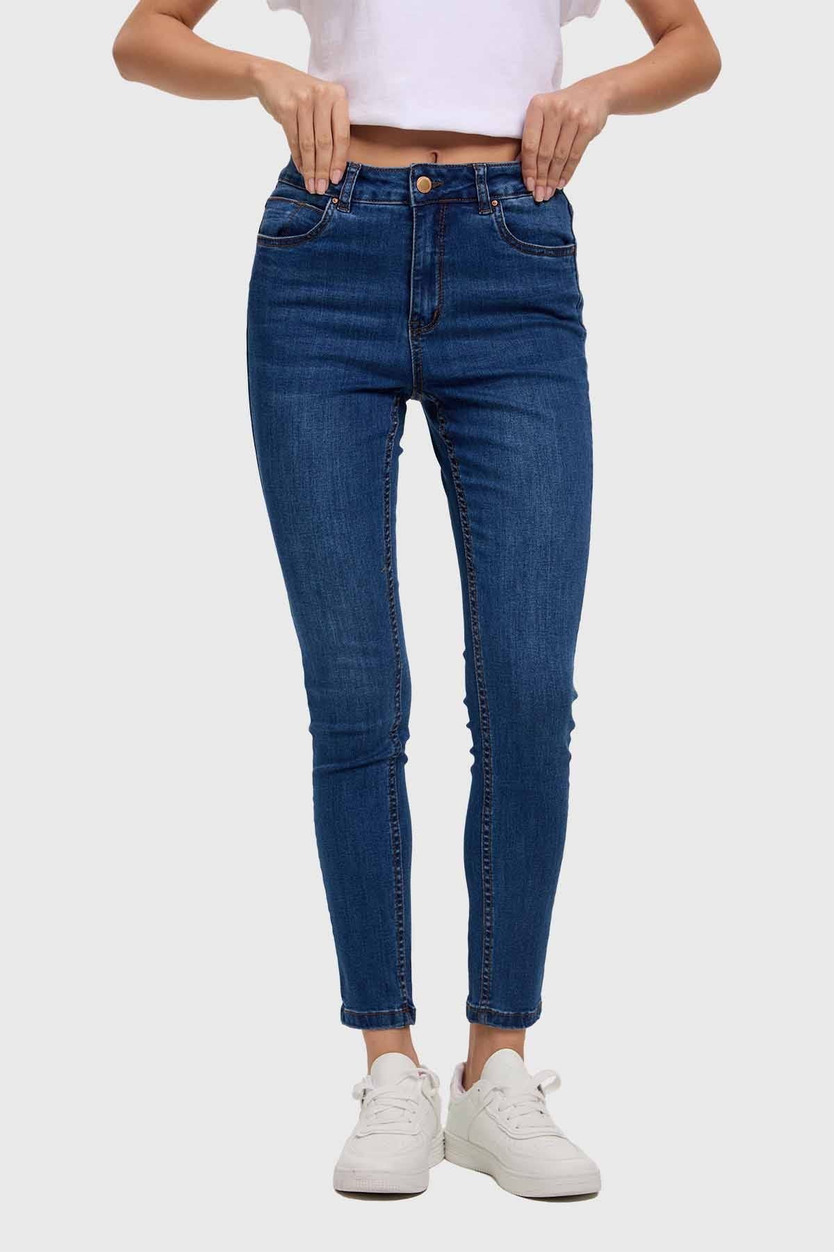 Jeans Mujer Skinny Emilia Azul X