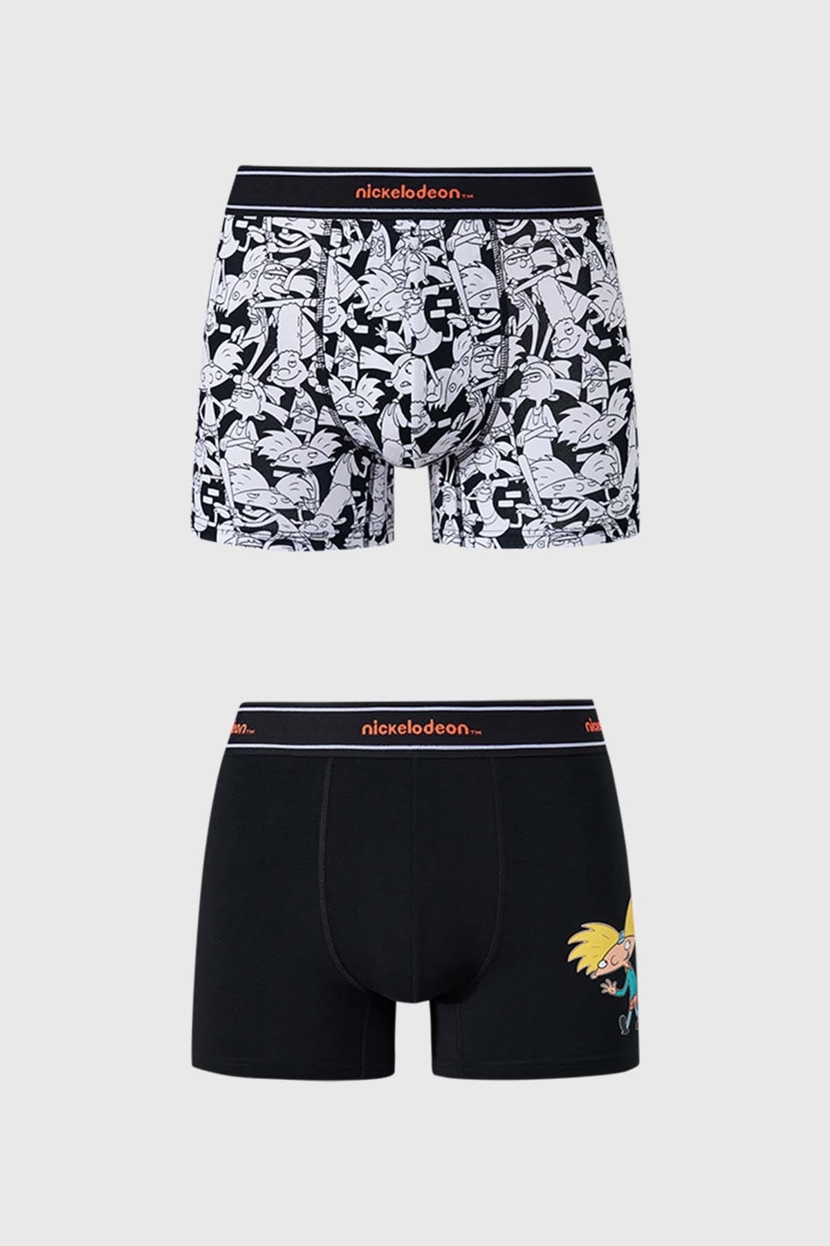 BOXER HOMBRE BIPACK HEY ARNOLD NEGRO
