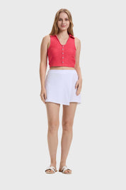 Polera Mujer Abotonada Rosado