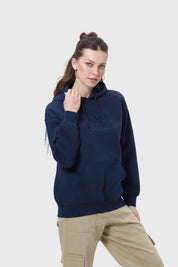 Polerón Mujer Canguro Print Azul